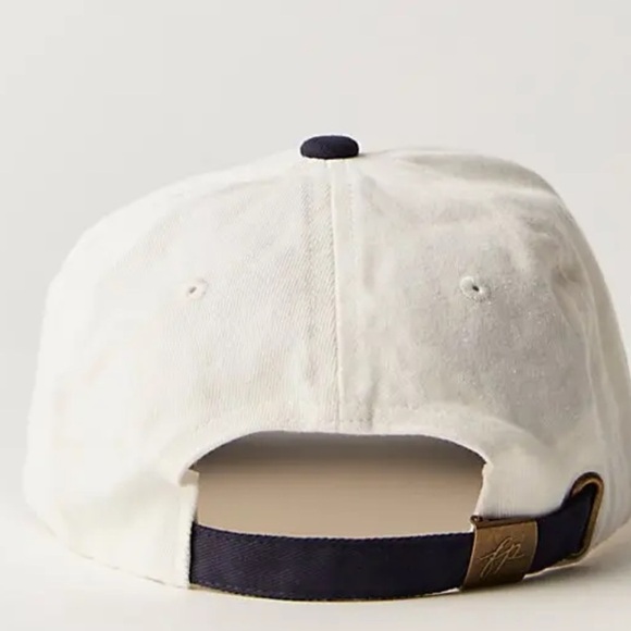 NWT Free People Anchor Charmed Baseball Cap in White